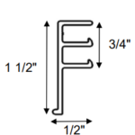 Dual Track Side or Front Mount White or Grey Aluminum Inground Coping